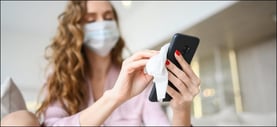 cleaning-phone-with-mask