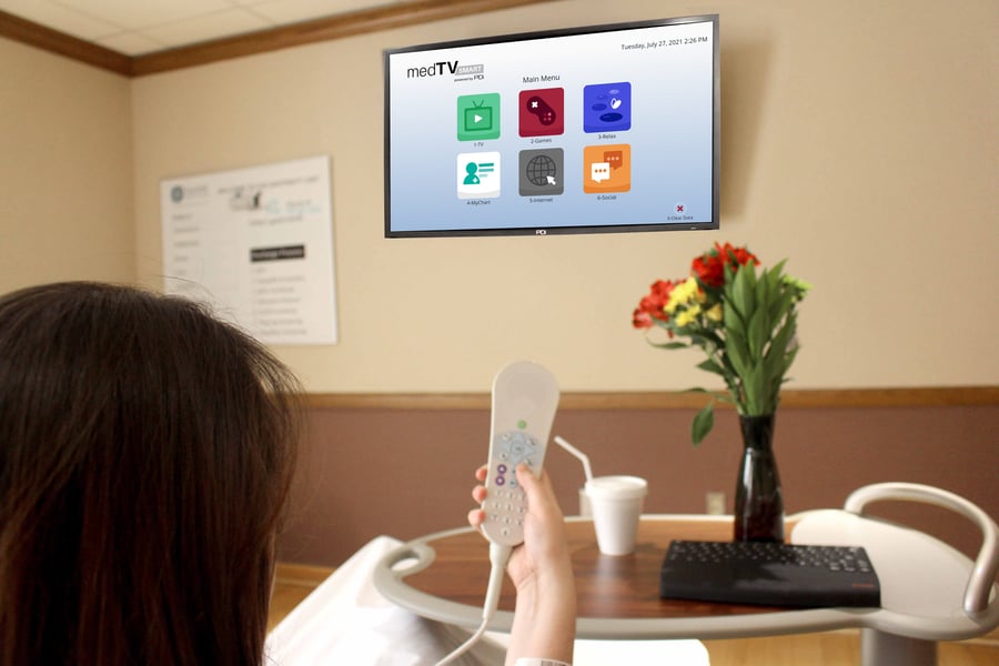 A-Series in a hospital room with MyChart screenshot 6 tile