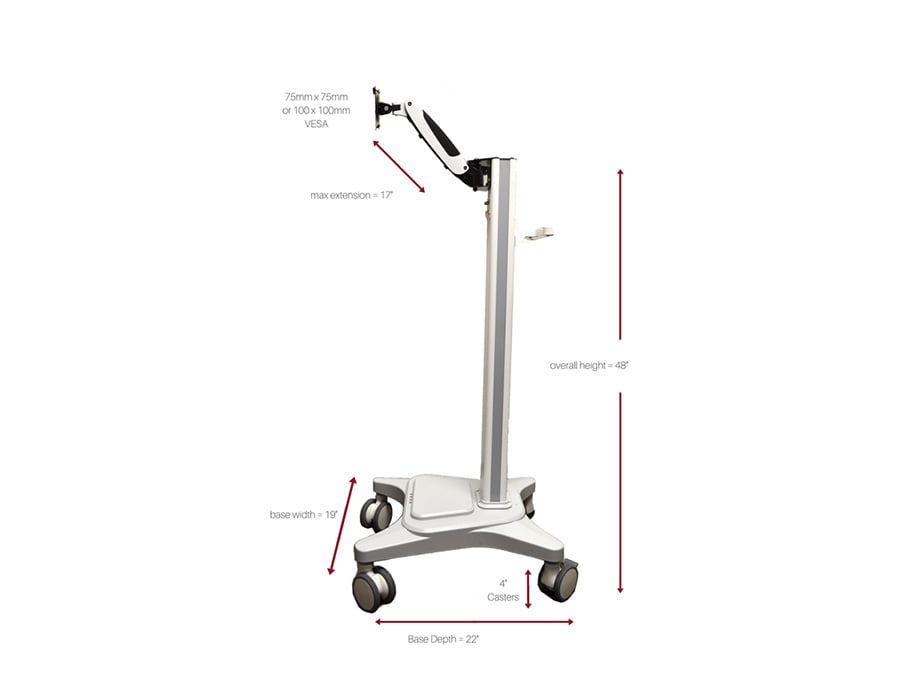 Product image of the medTV Cart  by PDi Communication Systems, Inc.