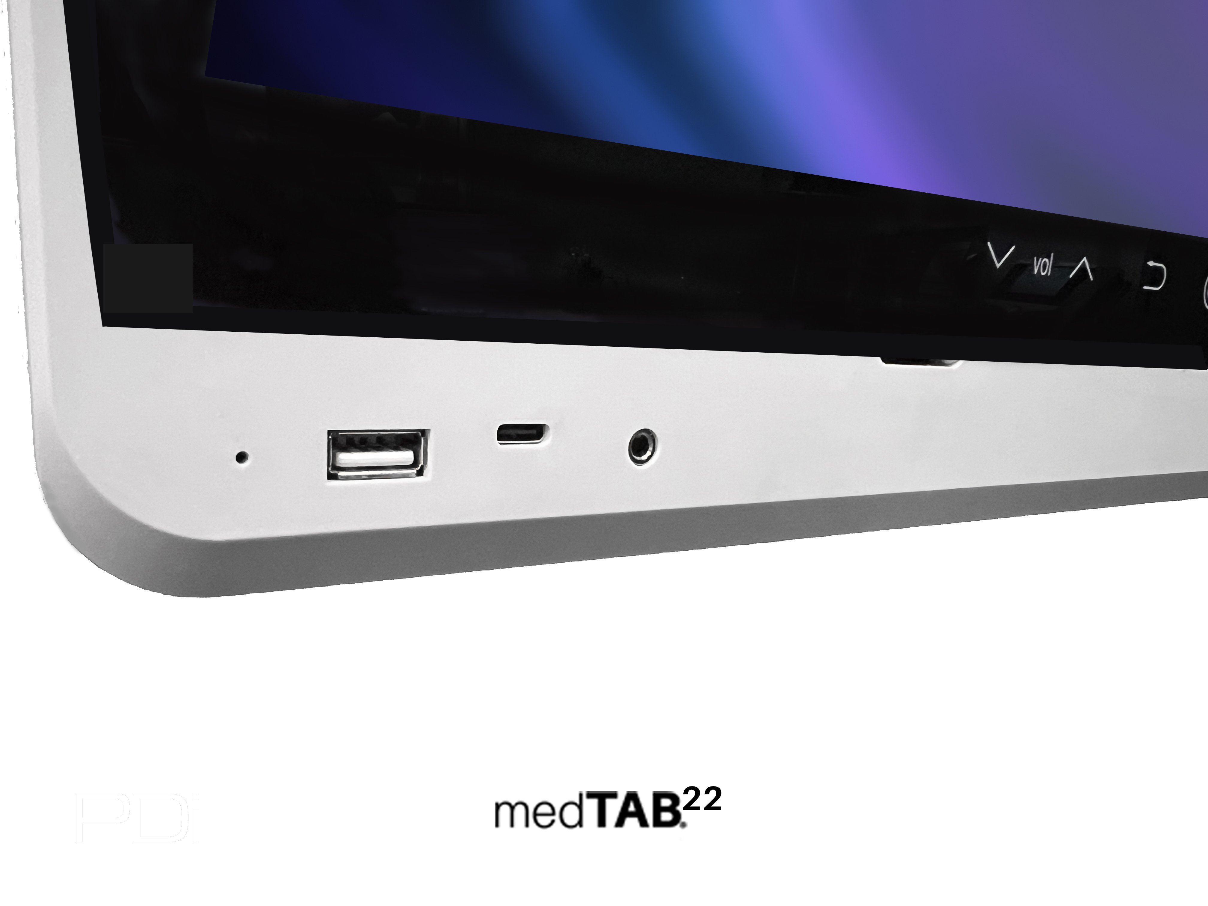 PDi medTAB22 Front USB Ports