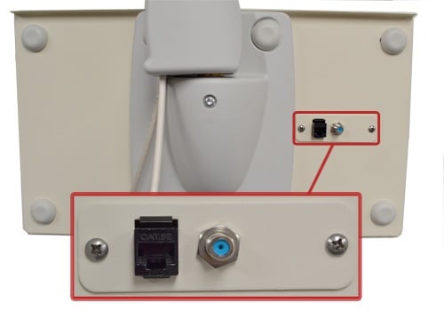 External Mounting Plate with A/V Audio/Video Plate Cutout, 16