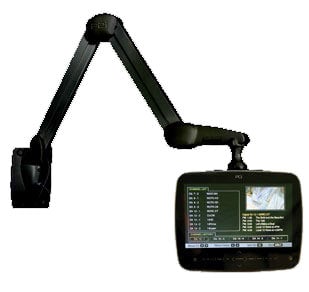 PDis 1st LED backlit arm-mounted 14in widescreen HDTV.