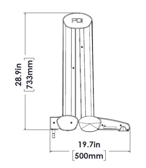 1400 arm DIMs retracted